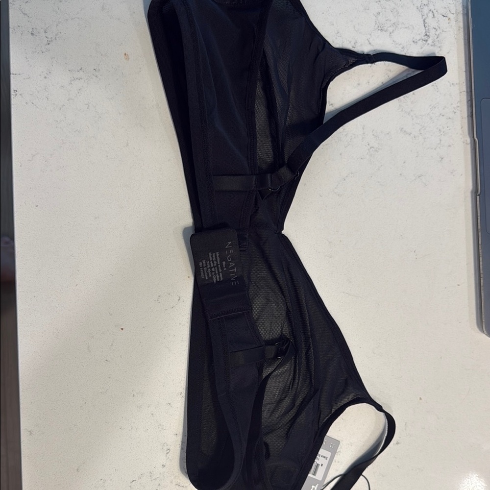 Negative Underwear Black Sieve Non Wire Sheer Bra NWT - Picture 5 of 7